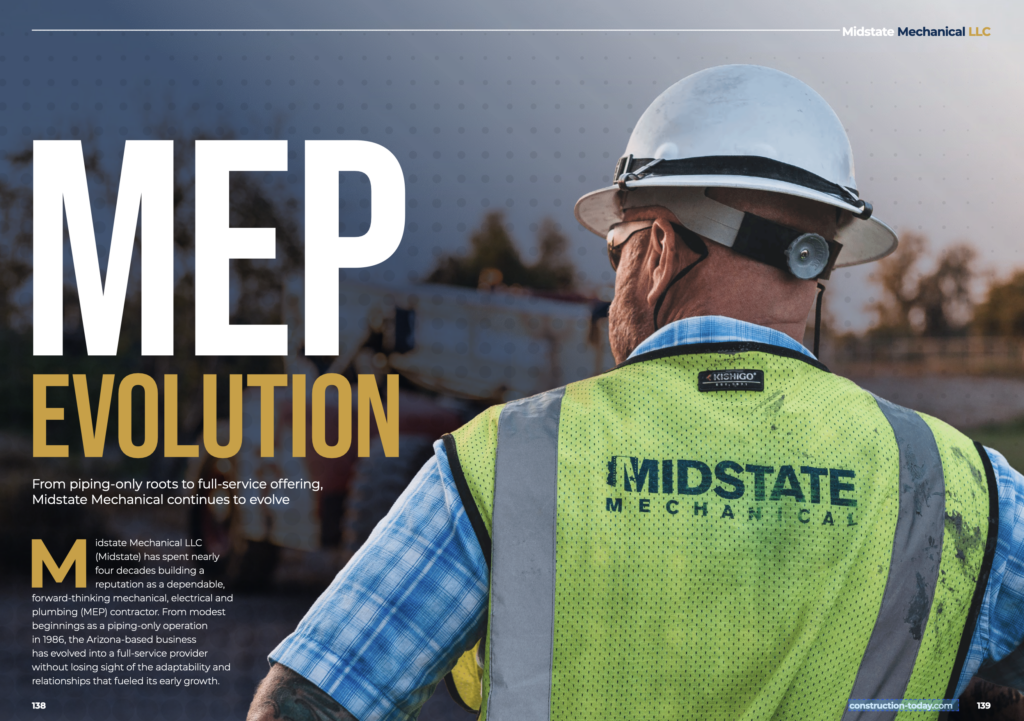 Midstate Mechanical Featured in Construction Today Magazine